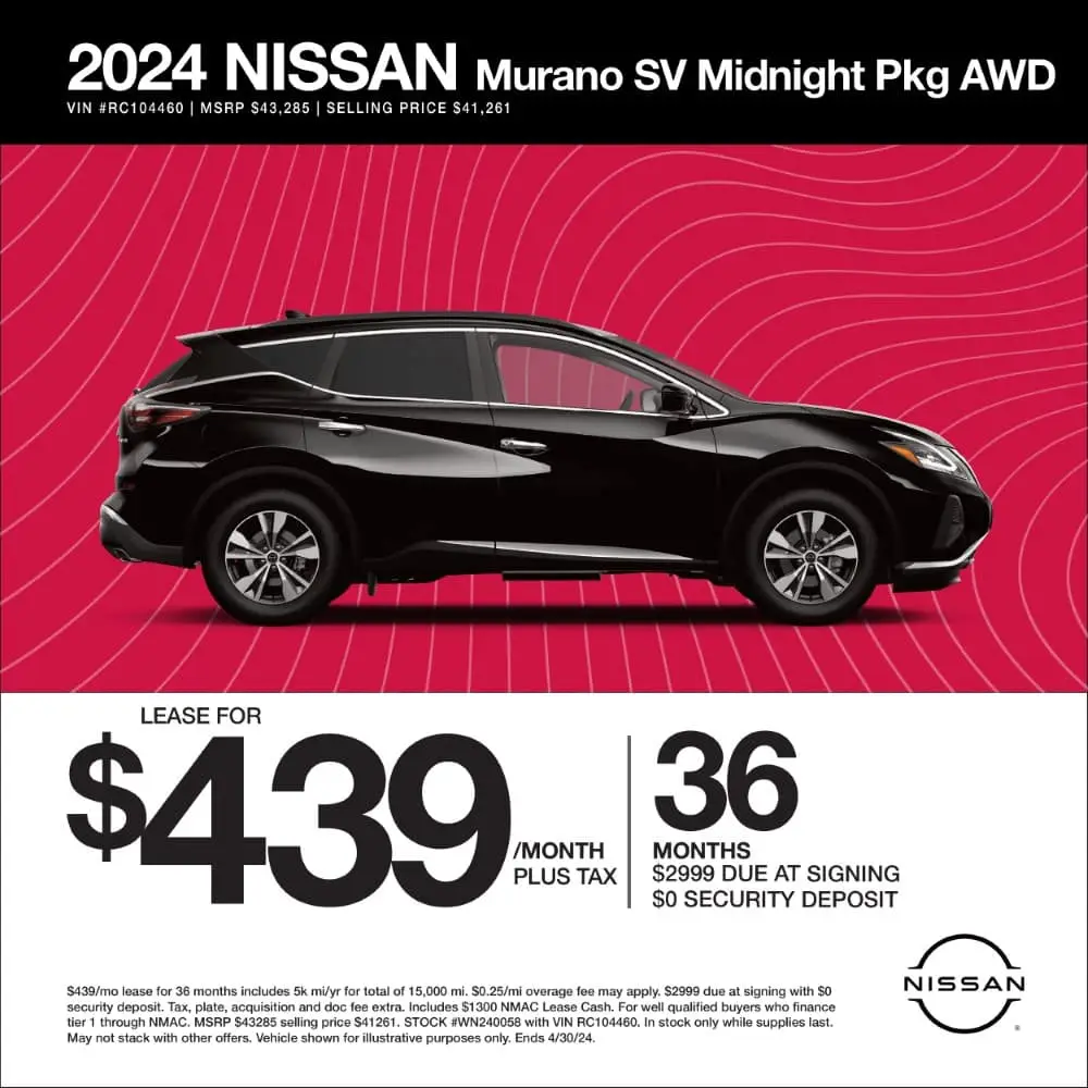 View Nissan Lease Deals & Nissan Finance Deals At Cochran Nissan