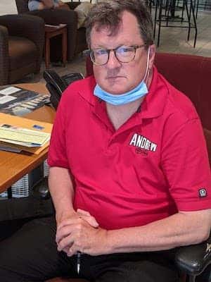 man sitting in chair