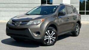 gray toyota rav4 parked