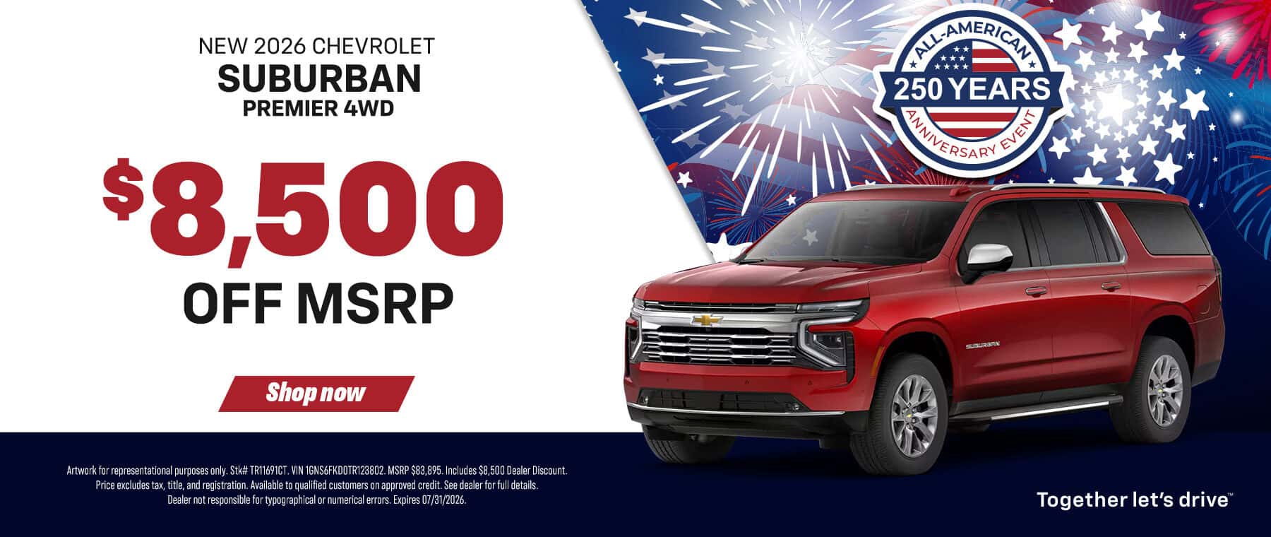 Chevy Suburban offer
