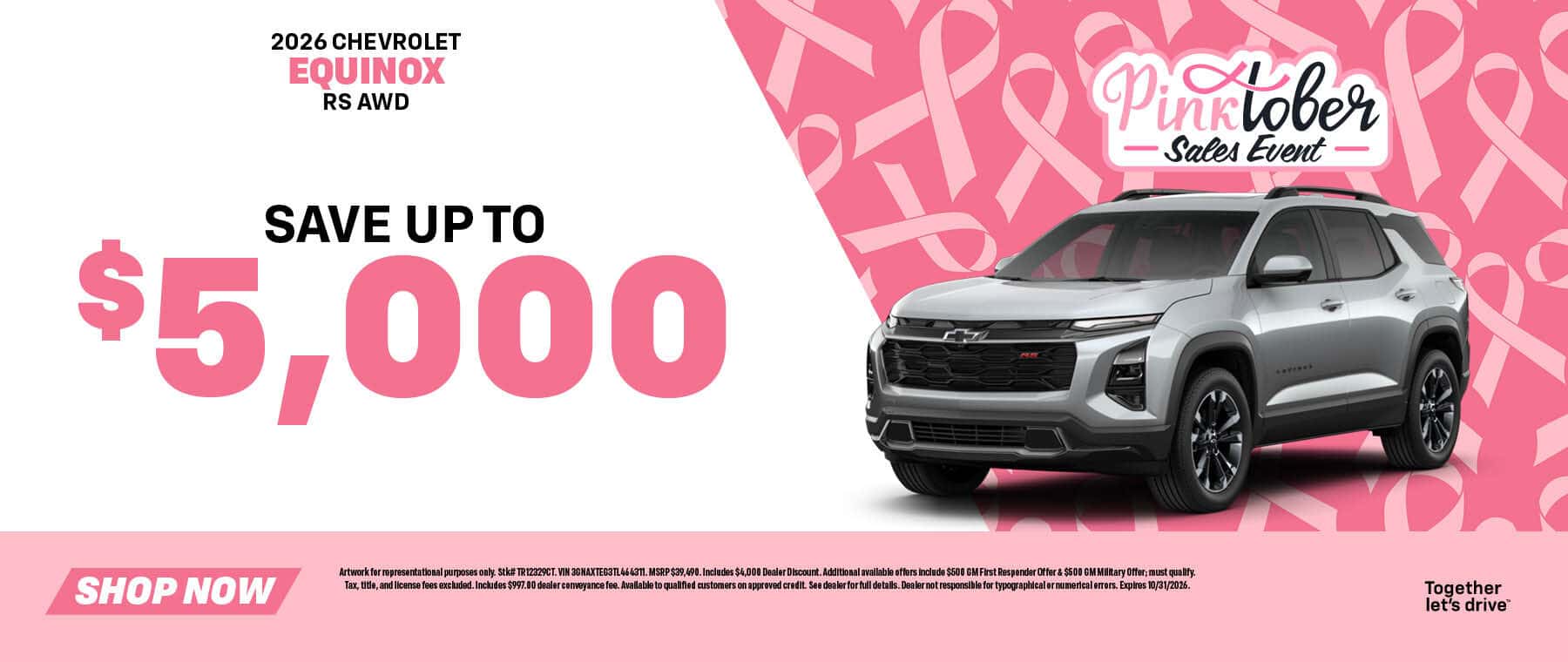 Chevy Equinox incentive
