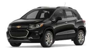 A black 2020 Chevy Trax 1LZ is angled left.