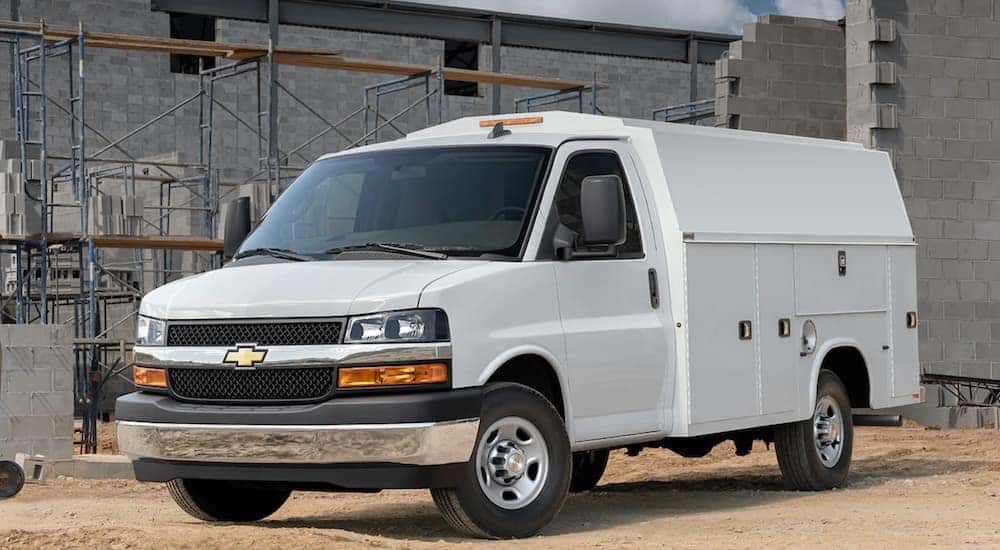 Chevy store commercial van