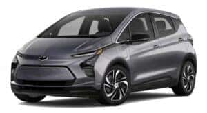 A grey 2022 Chevy Bolt EV 1LT is angled left.