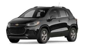 A black 2022 Chevy Trax is angled left.