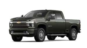 A grey 2022 Chevy Silverado 3500 HD is angled left.