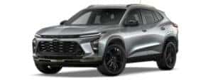 A silver 2024 Chevy Trax Activ is angled left.