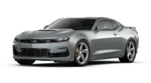 A silver 2024 Chevy Camaro 1SS is angled left.