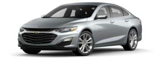 A silver 2024 Chevy Malibu 2LT is angled left.