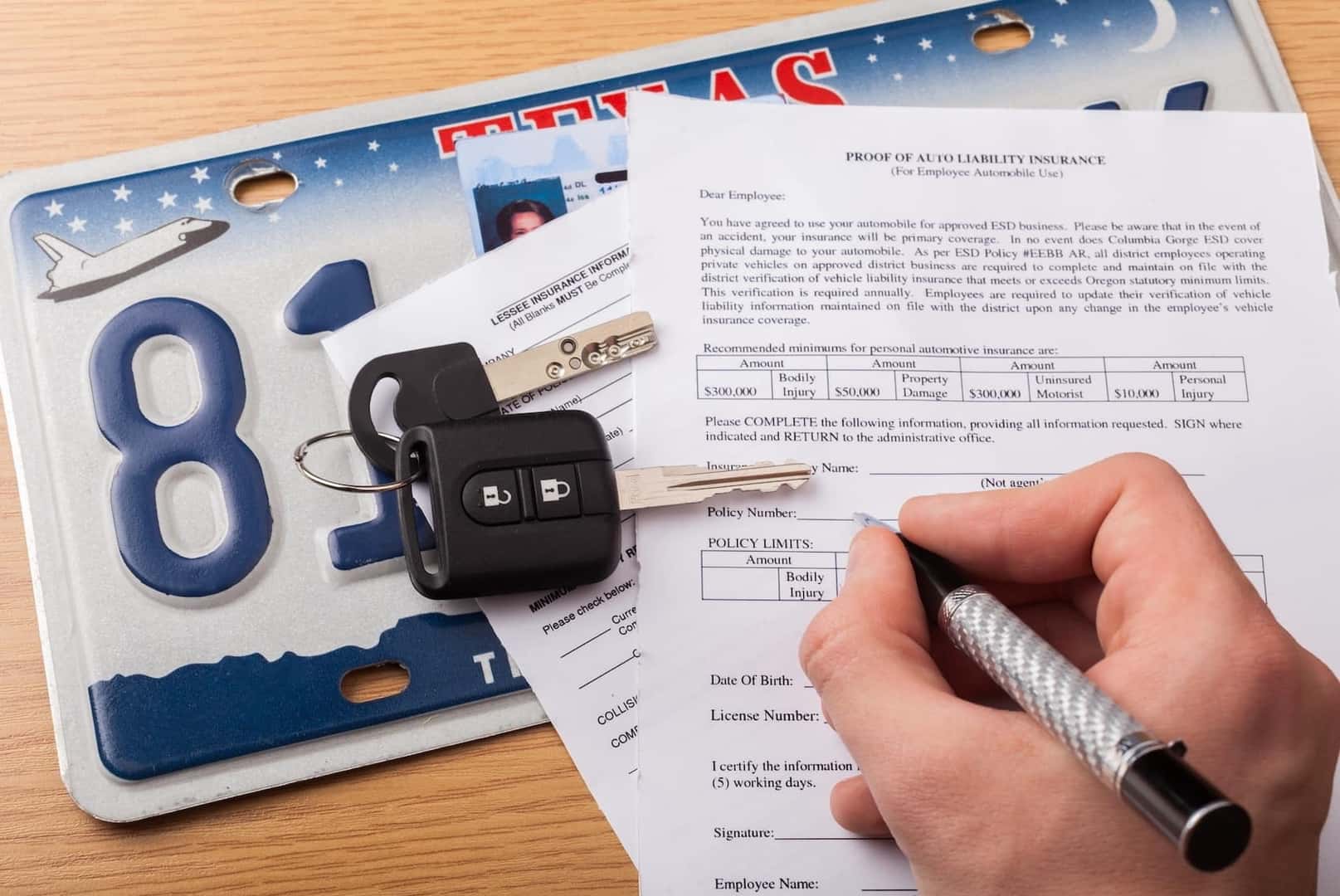 Car paperwork