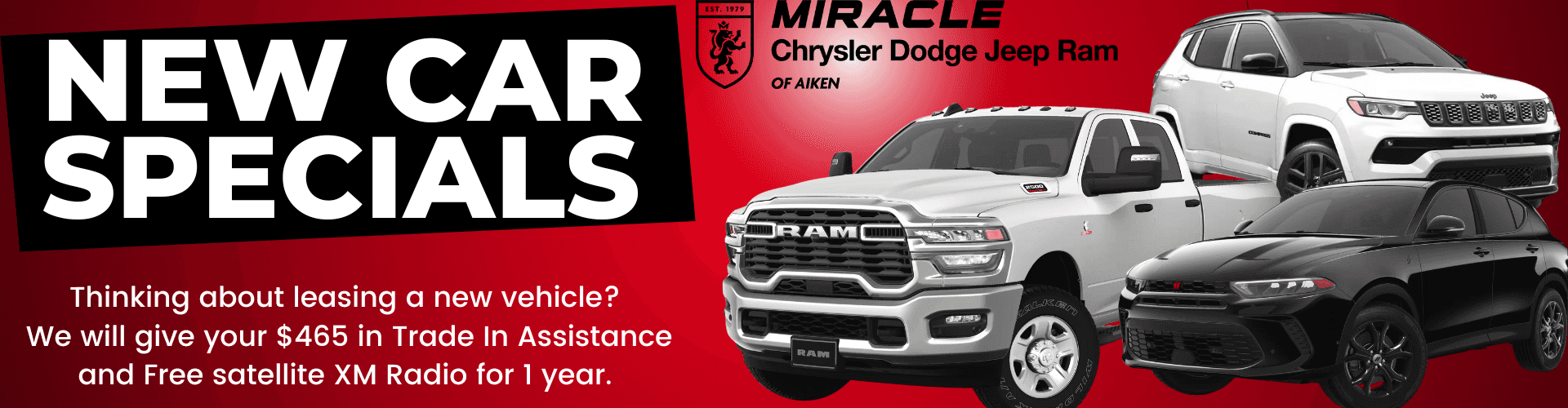 NEW CAR SPECIALS BANNER
