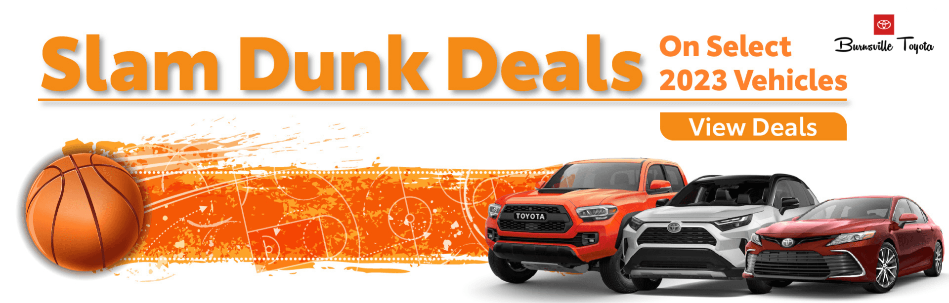 Burnsville Toyota – Mar 2023 Slam Dunk Deals banner