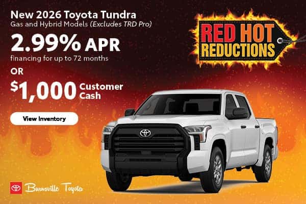 Save on a New 2026 Toyota Tundra
