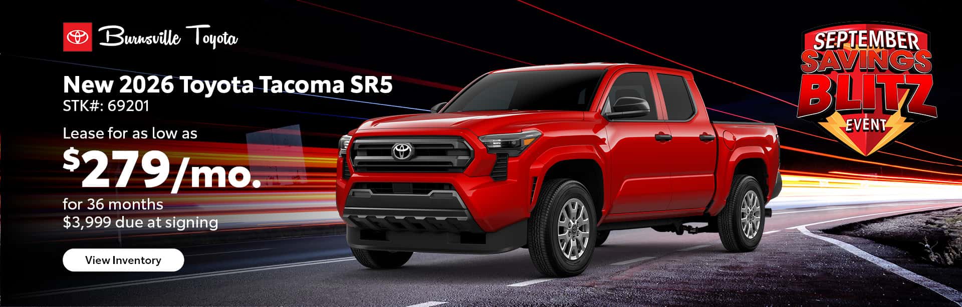 New 2026 Toyota Tacoma SR5