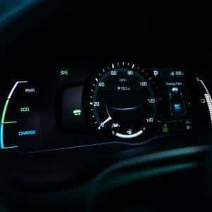 Hyundai Ioniq gauge cluster