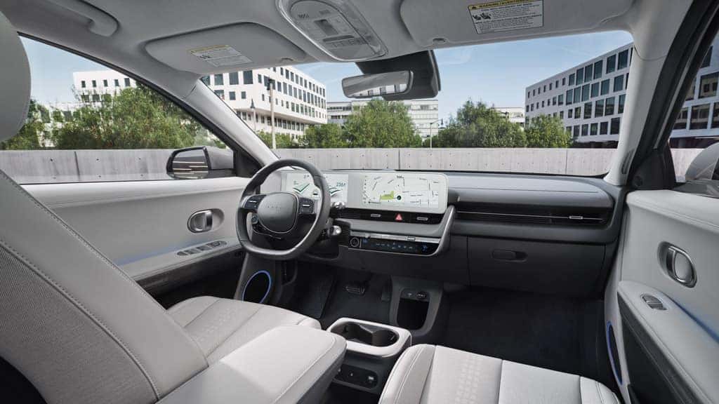 Close up of the 2022 Hyundai IONIQ 5 interior.