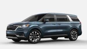 2022 Kia Carnival MPV Astra Blue exterior color