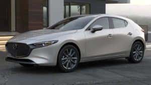 2022 Mazda 3 Hatchback Platinum Quartz Metallic exterior color