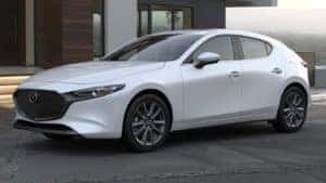 2022 Mazda 3 Hatchback Snowflake White Pearl Mica exterior color