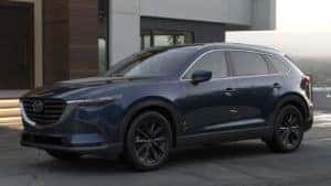 2022 Mazda CX-9 Deep Crystal Blue Mica exterior color