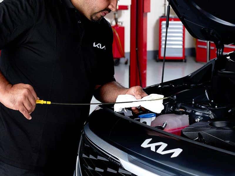 Learn how to identify when Kia needs an Oil Change Service