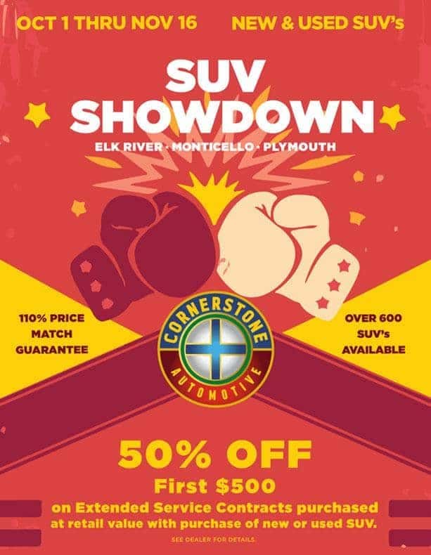 SUV Showdown Cornerstone Chevrolet in Monticello, MN