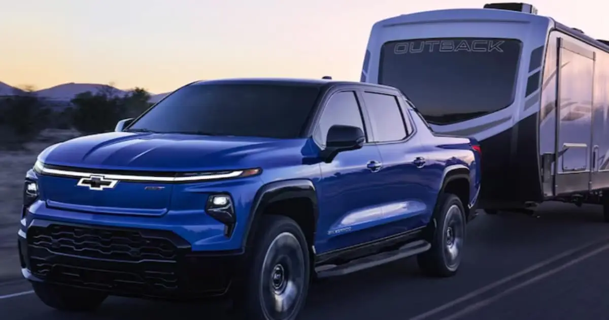 2024 Chevy Silverado EV Towing Capacity Cornerstone Chevrolet   2024 Chevy Silverado EV Towing A Camper 