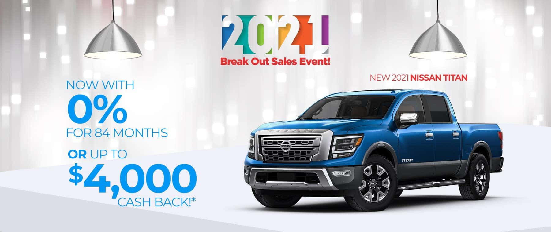 Special finance offer on a new 2021 Nissan Titan near New Albany, Indiana