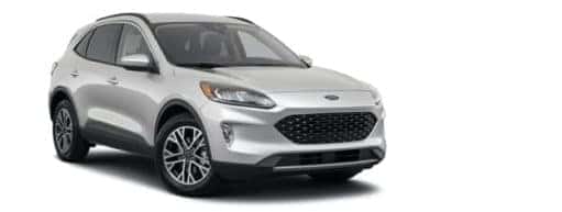 A silver 2021 Ford Escape is angled right.