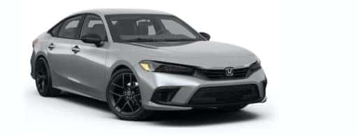 A grey 2022 Honda Civic Sport is angled right.