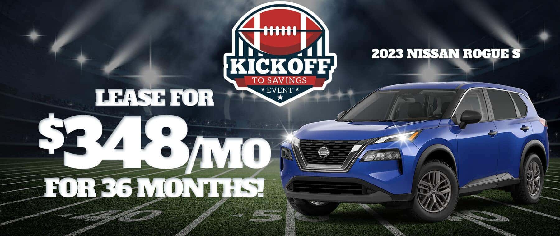 Drive off in a 2023 Nissan Rogue for $348 a month near Louisville, Kentucky!