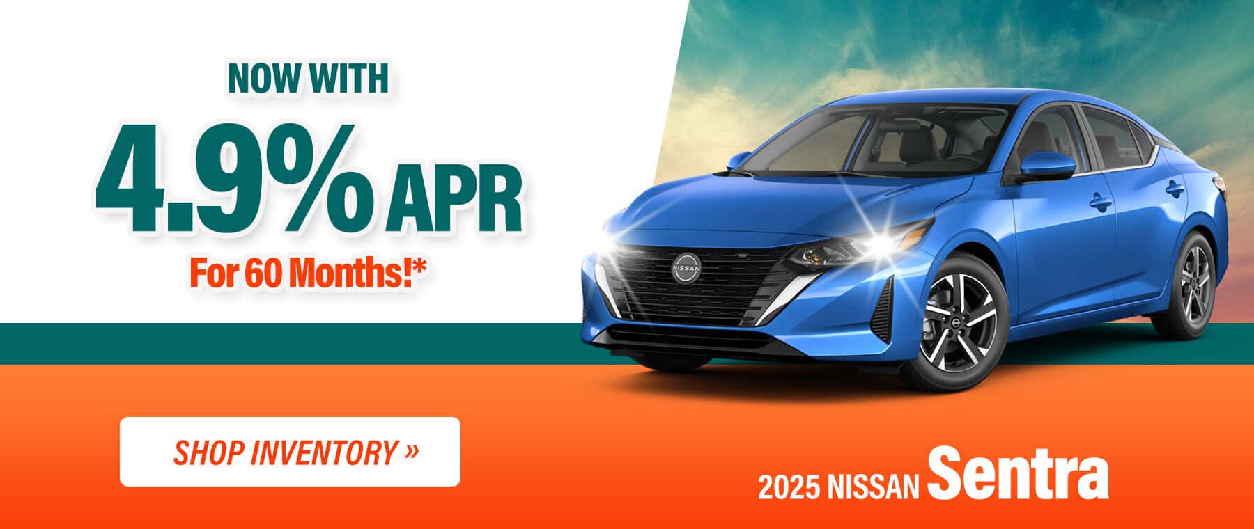 Special financing on a New Nissan Sentra near Columbus, Indiana