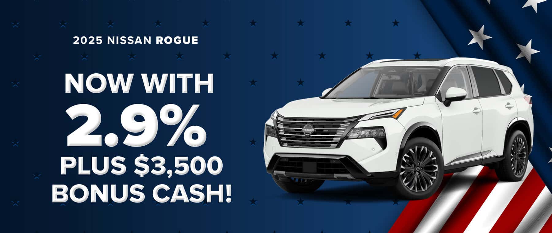 Best Finance rates on a new Nissan Rogue near Elizabethtown, Kentucky