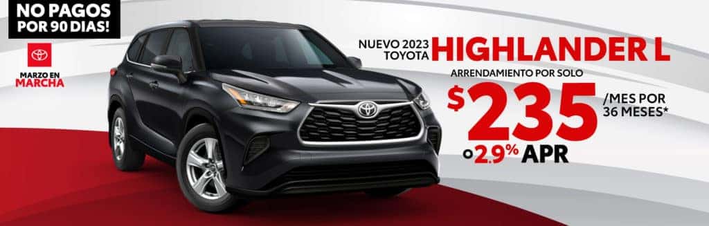 <center><strong>Nuevo 2023 Toyota Highlander L</strong></center>