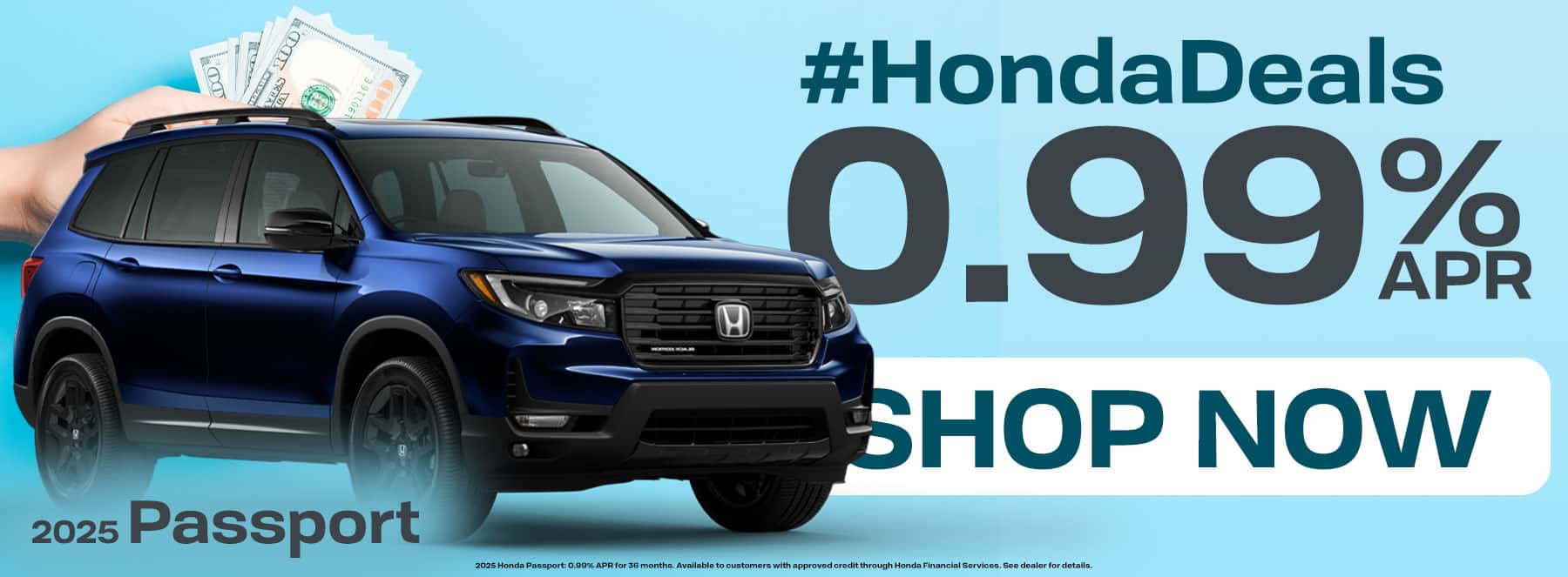2025 Honda Passport available for 0.99% APR in Oklahoma City, OK