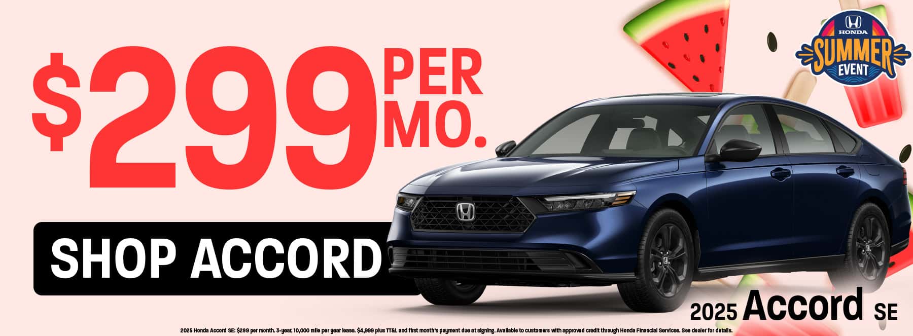 2025 Honda Accord available for $299 per month in Oklahoma City, OK