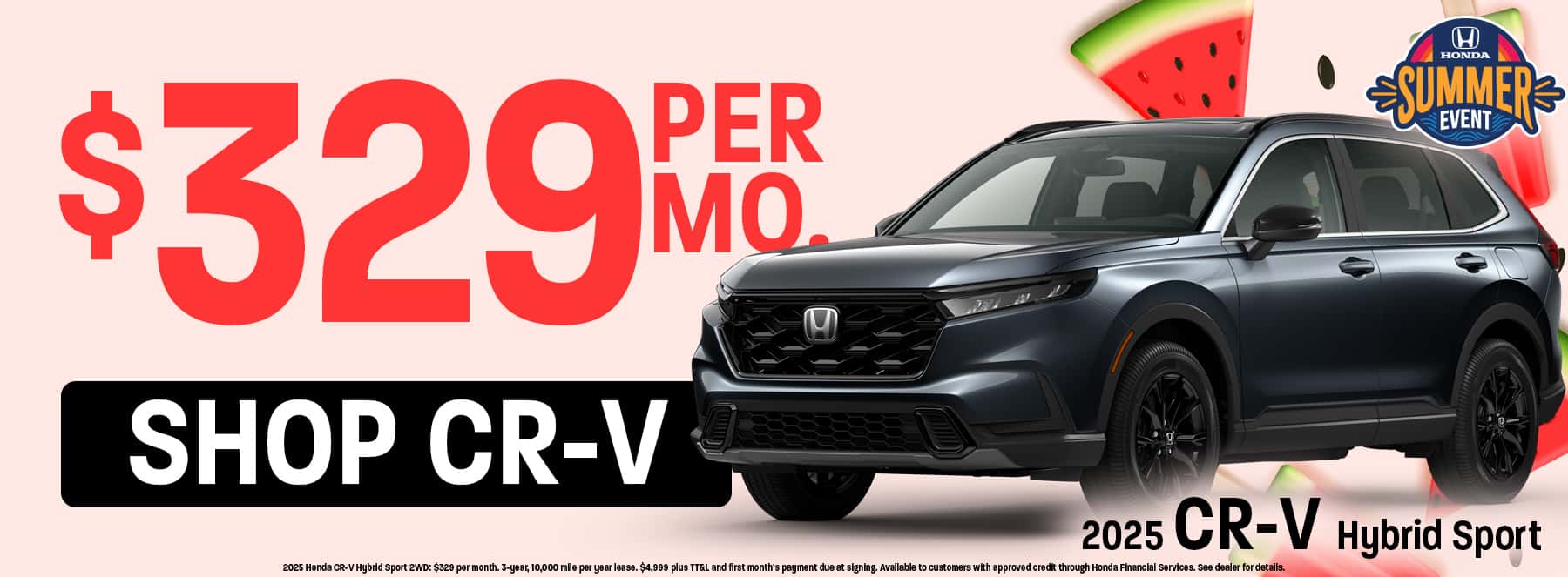 2025 Honda CR-V Hybrid available for $329 per month in Oklahoma City, OK
