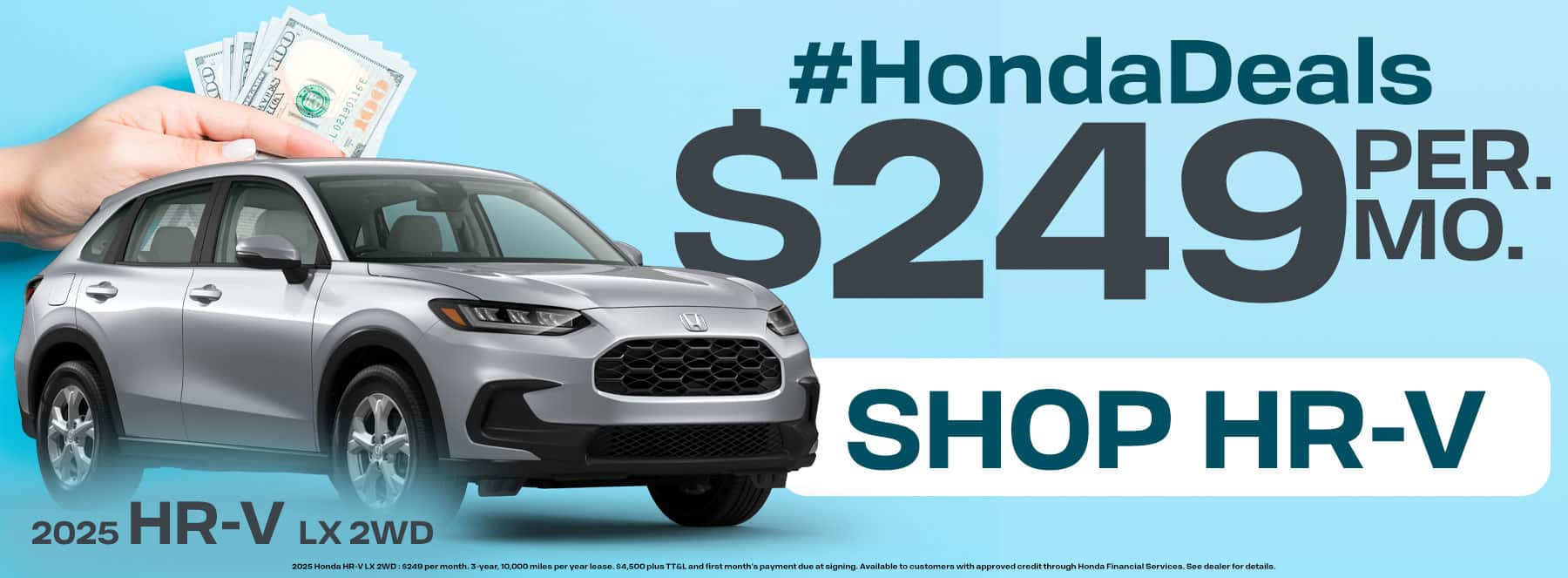 2025 Honda HR-V available for $249 per month in Oklahoma City, OK