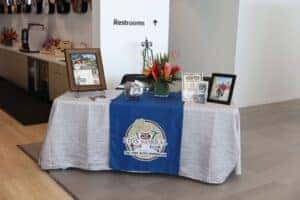 Table at the Eskridge Honda Toby Keith Kids Korral charity event.