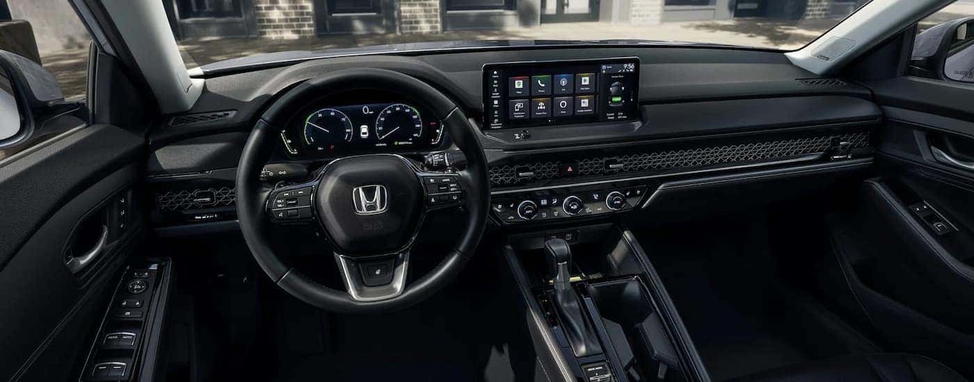 Infotainment and digital gauge cluster on a 2025 Honda Accord