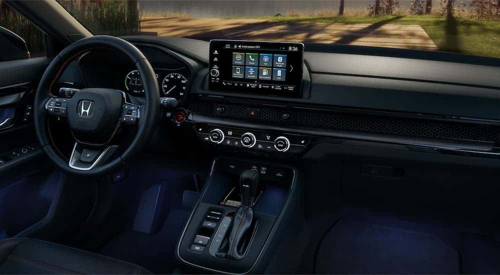 Infotainment and digital gauge cluster on a 2025 Honda CR-V