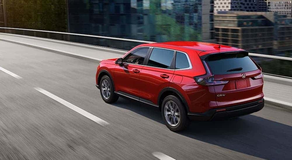 A red 2025 Honda CR-V for sale in Oklahoma City