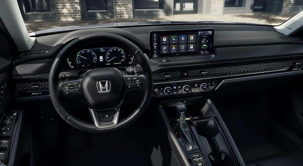 Infotainment and digital gauge cluster on a 2025 Honda Accord