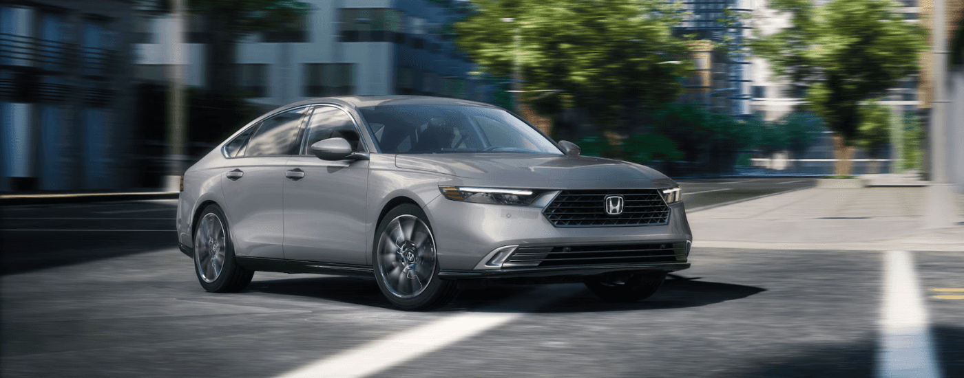 Silver 2025 Honda Accord for sale in Oklahoma City on a test drive