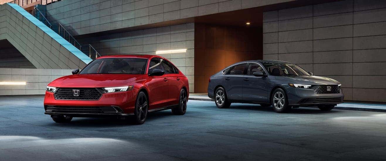 Two red and gray 2025 Honda Accord parked for sale near Norman