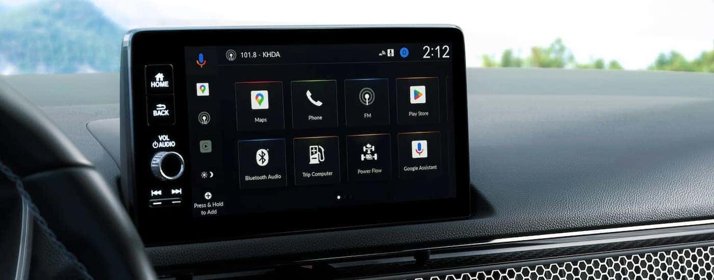 Infotainment display on a 2026 Honda Civic for sale near Norman