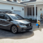 Silver 2026 Honda Odyssey parked in a driveway