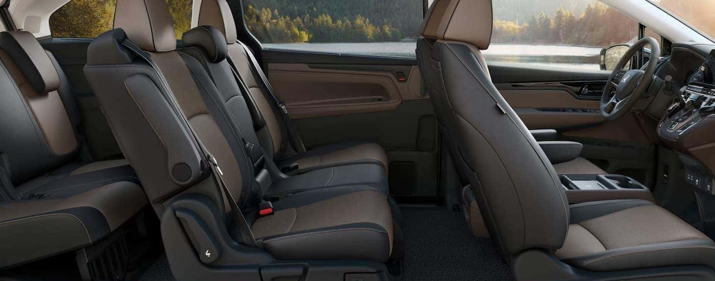 Interior seating and cargo space in a 2026 Honda Odyssey