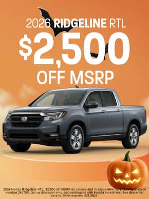 2026 Honda Ridgeline available for $2,500 Off MSRP in Oklahoma City, OK