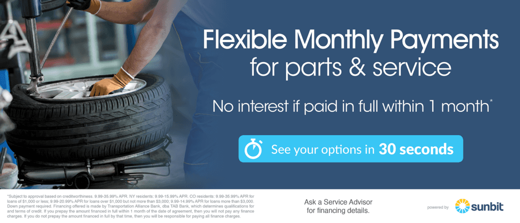 Service and Parts Financing